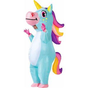 Inflatable Costume Full Body Unicorn Air Blow-up Deluxe Halloween Costume